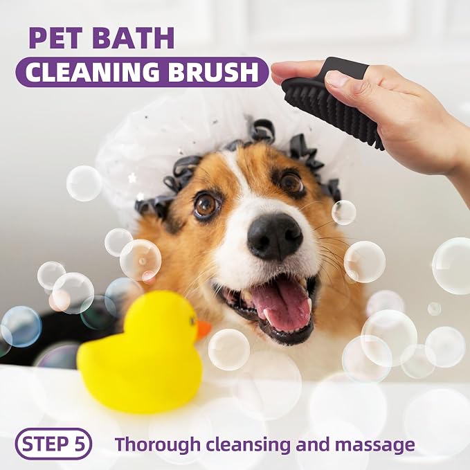 Dog Brush for Shedding, Slicker Brush, Dematting Comb, Nail Clipper, Bath Brush - Image 6