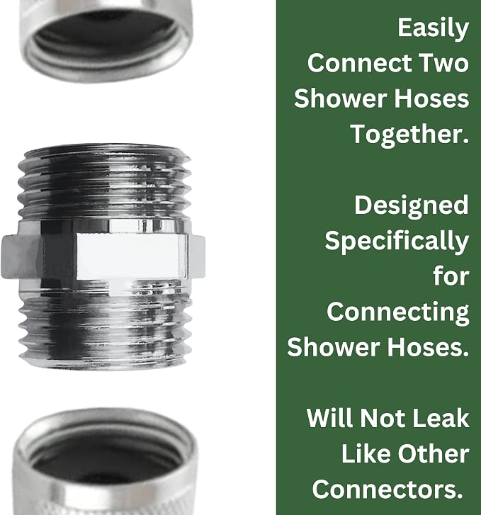 High Sierra® - Shower Hose Connector - Extends The Length of Any Shower Hose - - Image 2