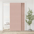 Accordian Door Curtain, 100% Blackout Folding Magnetic Doorway Curtains by JILRON