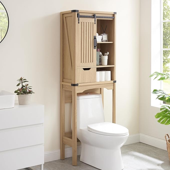 Over The Toilet Storage Cabinet, Farmhouse Storage Cabinet by Minifeel