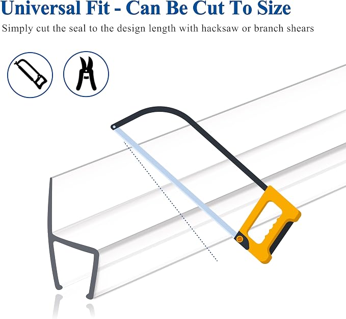 Frameless Shower Door Seal Strip 4 Pack x 39 Inch H - Image 9