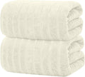 DAN RIVER Pack of 2 Bath Sheet 35x70 Inches, Extra Large Ribbed Quick Dry Bath by DanRiver