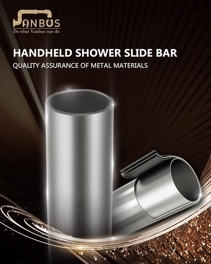 Brushed Nickel Shower Slide Bar 32-Inch - Image 6