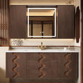 68 inch Bathroom Vanity with Sink – Modern Wall Mounted Bathroom Vanity Cabinet by ZGNBSD