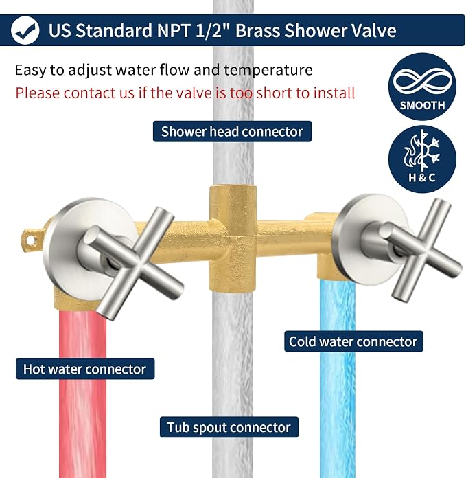 2 Handle Shower Faucet Set - Image 4