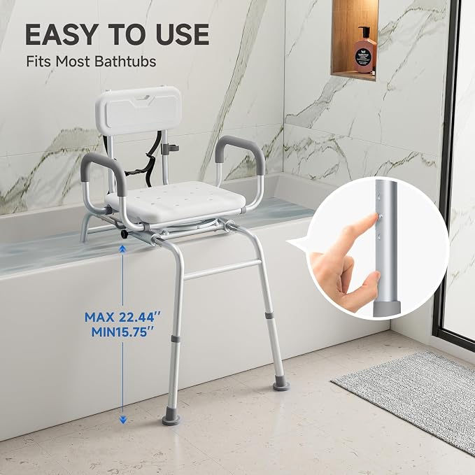 Sliding Shower Chair Tub Transfer Bench - Image 5