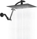 Hibbent All Metal cUPC Certified Rain Shower Head, Solid Brass Adjustable by Hibbent