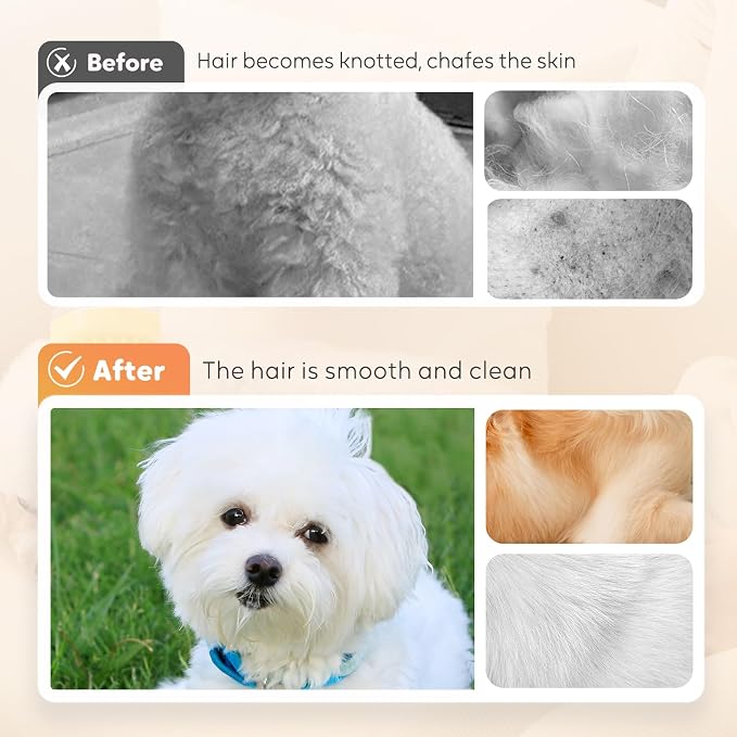 Pet Bath Brush with Shampoo Dispenser, Dog Bath Brush and Grooming Massage Brush - Image 5