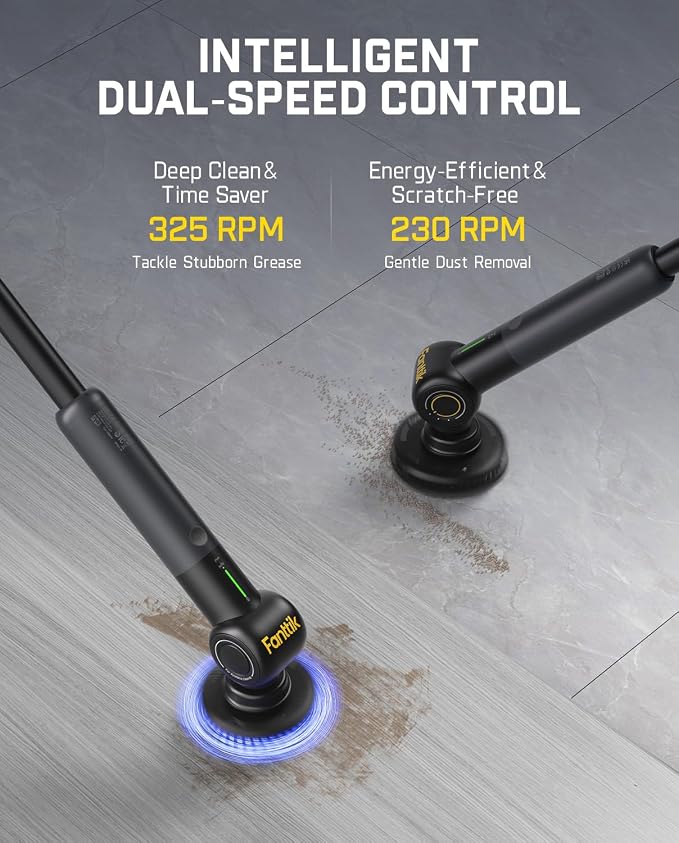 Fanttik Flip G9 Pro Electric Scrubber, VoltiPulse Motor, Dual-Speed Cleaner - Image 3
