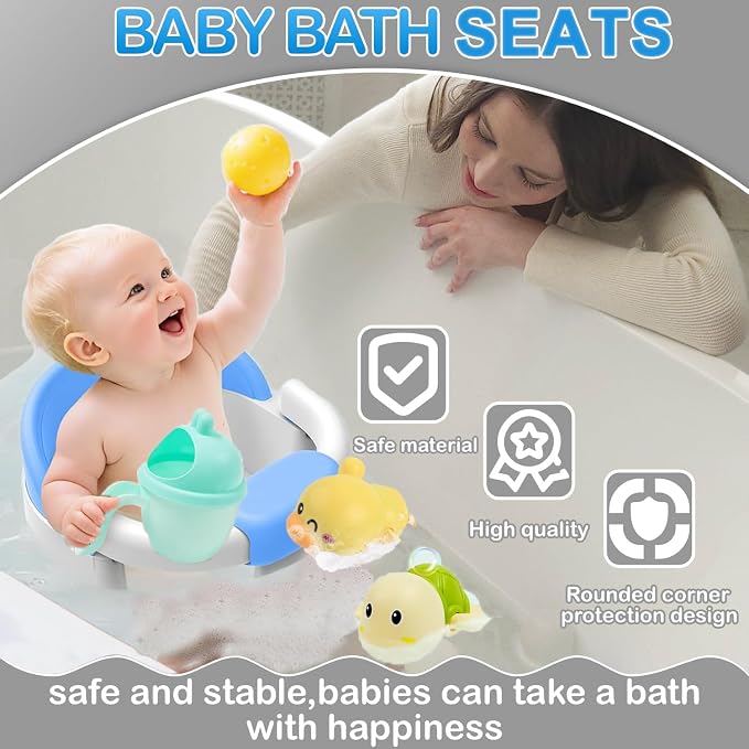 Baby Bath Seat for Babies 6 Months & up, Non-Slip Toddler Bath Seats for Babies - Image 2