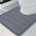 Buganda Memory Foam U-Shaped Contour Toilet Rugs, Non Slip Absorbent, Thick by Buganda