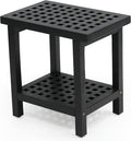 JONATHAN Y STL1003B Armin 18.1" Modern Classic Grid Slat Solid Acacia Wood by JONATHANY