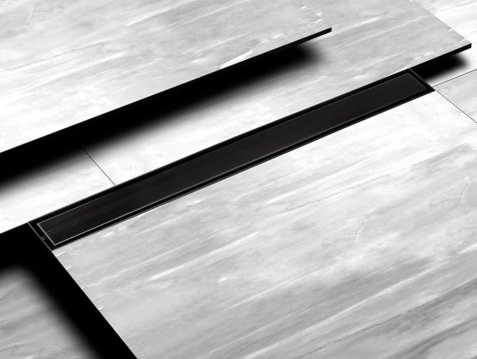 HEATGENE Linear Shower Drain 36-Inch, Stainless Steel Rectangle Shower Floor - Image 6