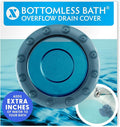 SlipX Solutions Bottomless Bath | Overflow Drain Cover by SlipXSolutions