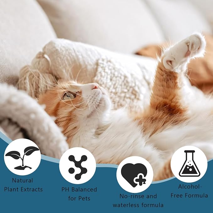 Pet Steam Brush Spray Refill for Dogs & Cats – Concentrated Waterless Shampoo - Image 5