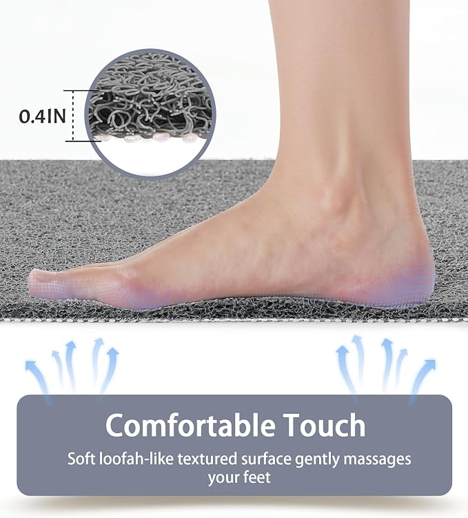 Non Slip Shower Mats for Inside Shower, 16x24 Inch, Anti-Slip Bathtub Mats for - Image 4