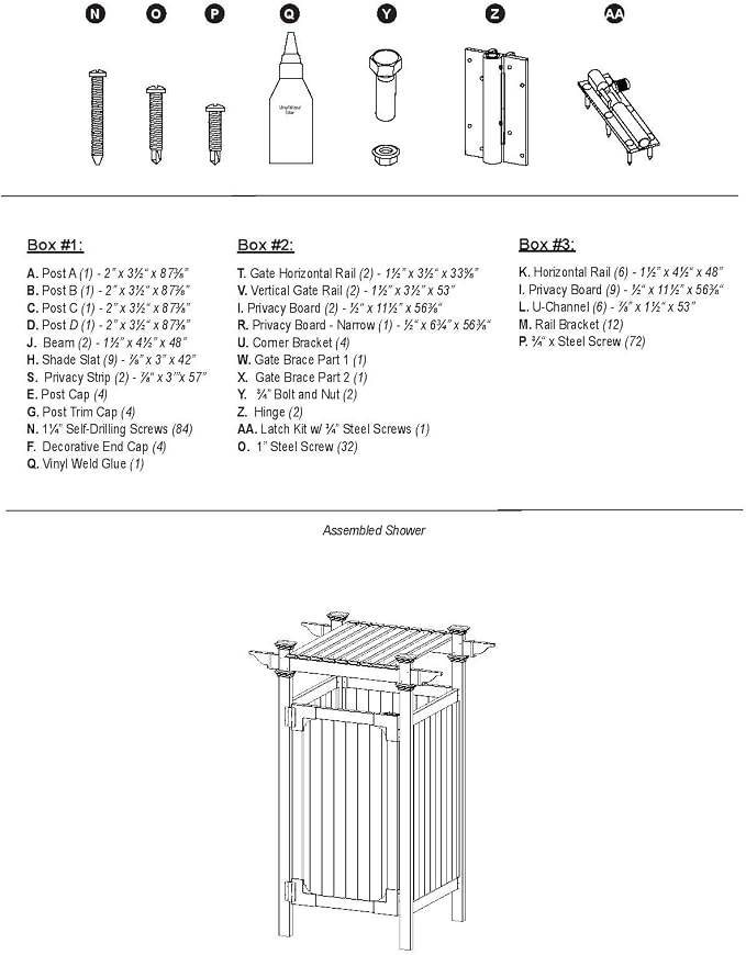 Zippity Outdoor Products Hampton Shower Enclosure - Image 7