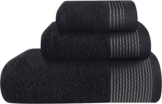 Belizzi Home Ultra Soft 3 Pack Cotton Towel Set, Contains a Bath Towel 28x55 by Unknown
