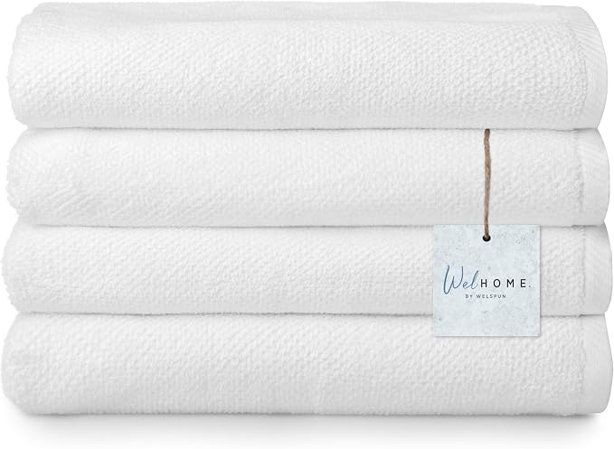 Welhome Franklin 100% Cotton Popcorn Textured Towel Set by WelhomeByWelspun