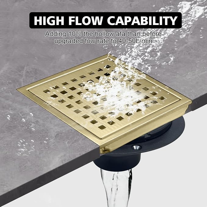 4 Inch Square Shower Drain - Image 4