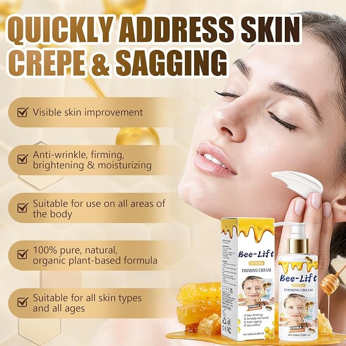 BeeLift Anti-Aging Firming Cream, 2025 New Professional Bee Venom Firm Face & - Image 3