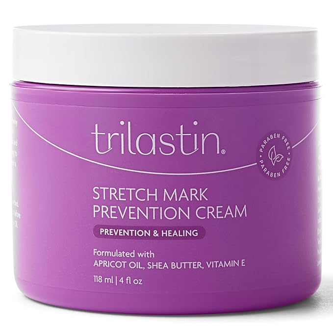 TriLASTIN Maternity 4oz Stretch Mark Cream & 3.4oz Nourishing Body Oil Bundle | - Image 2