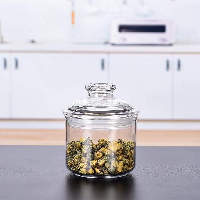 13.5oz Small Acrylic Storage Jar, Airtight Lid - Image 5