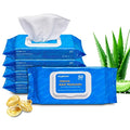 Adult Washcloths Body Wipes 250 Count Fresh Scent 12"x8" Flip Top, Strong Yet by HygiCare