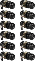 KNOBWELL Black Door Knobs for Bedroom or Bathroom, Interior Round Matte Black by KNOBWELL