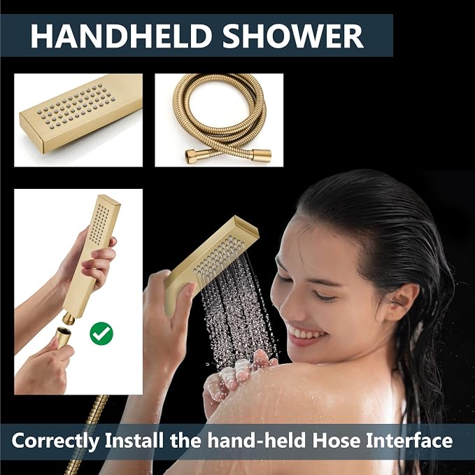 Aolemi Shower Faucet Set Rain Shower System - Image 4