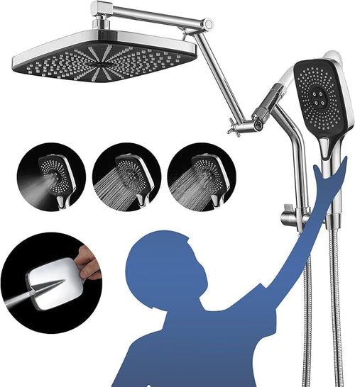 12" High Pressure Rain/Rainfall Shower Heads by Psylc