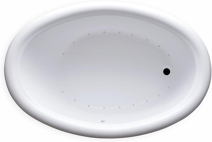 Carver Tubs - DJO5839 - Whrilpool Bathtub - 58"L x 39"W x 18.5"H - White Oval - Image 2