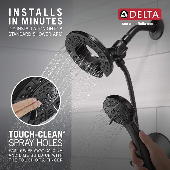 Delta Arvo 14 Series Matte Black Shower Faucet Set - Image 5