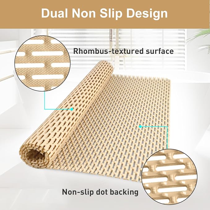 Non Slip Shower Mat: 35"x24" Extra Large Shower Mats - Image 3