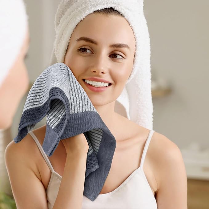 Cleanbear Wash Cloths for Showering, 12 Washcloths - Image 4