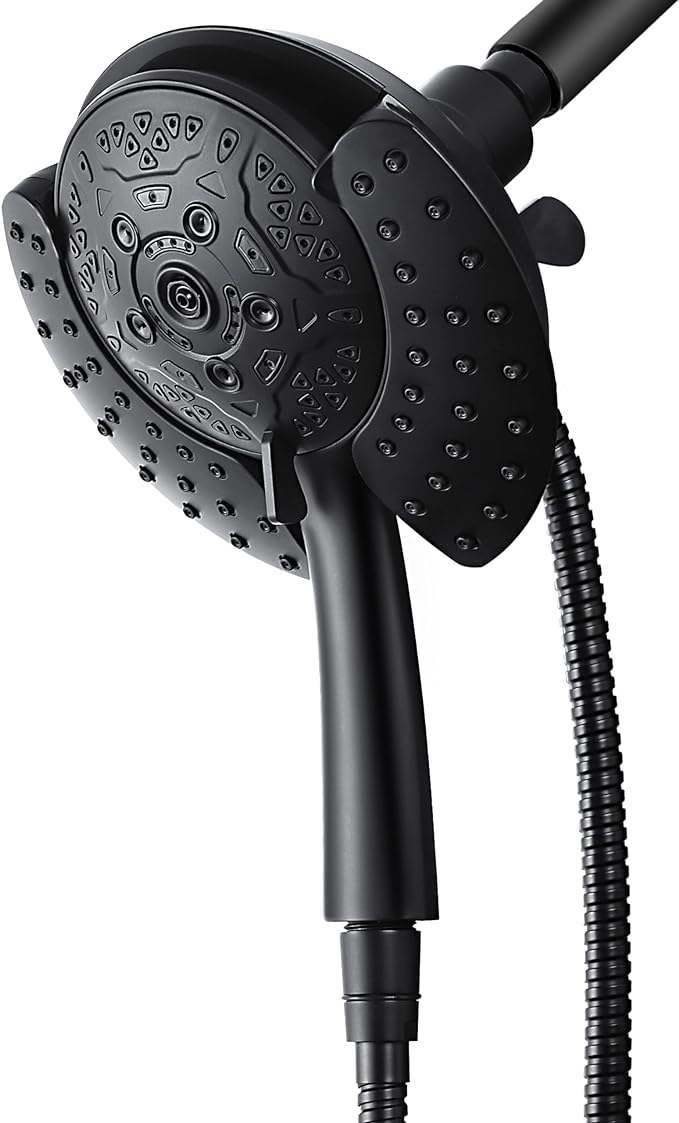 Shower Heads with Handheld Spray Combo: 7.2" Rain Shower Head & Handheld Shower by INAVAMZ