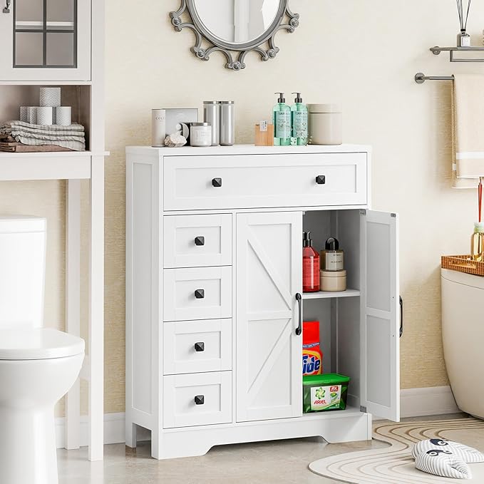 Vabches Farmhouse Storage Cabinet - Image 4