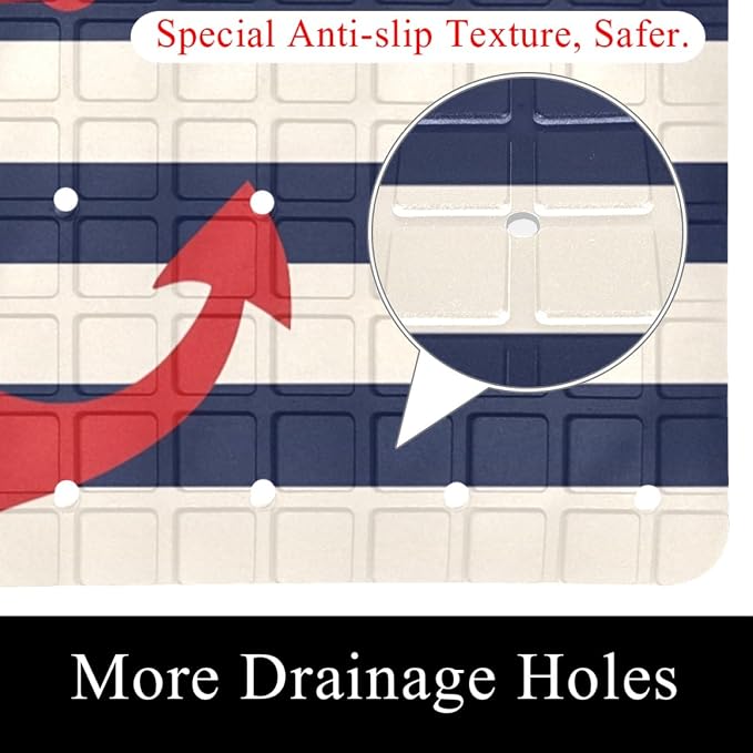 Bathtub Mats for Shower Tub, Anti-Slip Bath Mats for Inside Tub, Bathroom - Image 2