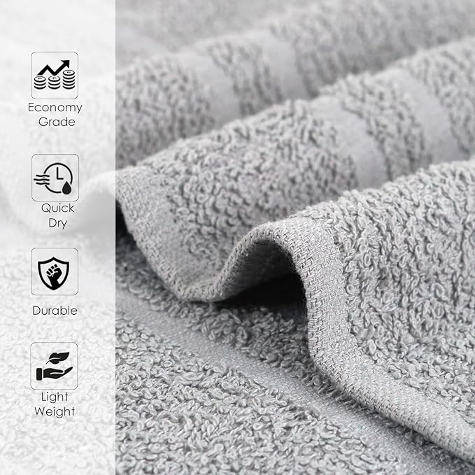 Hand Towels - Pack of 40, 16 x 27 Inches, 100% Cotton, Highly Absorbable - Image 6