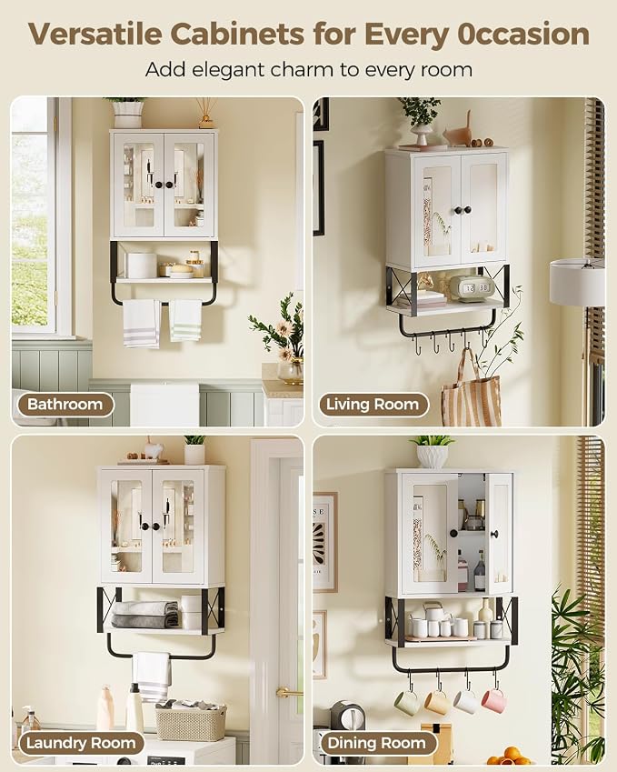 BEWISHOME Medicine Cabinet, Bathroom Wall Cabinet - Image 6