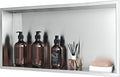 No Tile Needed Shower Niche for Shower Room Storage, Recessed Wall Niche Insert by IKITRAEE