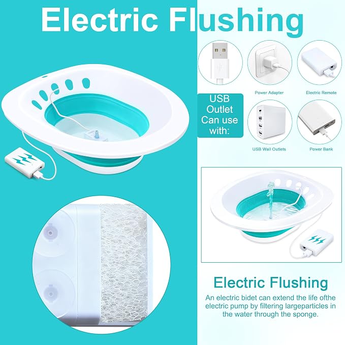Electric Sitz Bath, Sitz Bath for Hemorrhoids, Sitz Bath for Toilet Seat - Image 6