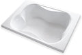 Carver Tubs - TMS7248 - Modern Acrylic Fiberglass Soaking Bathtub - White Two by CarverTubs