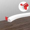 120Inch Flexible Quarter Round Molding Trim, Countertop by AxPower