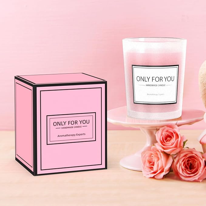 Christmas Spa Gift Basket with Bath Essentials- Pink Rose Relaxation Kit Set - Image 6
