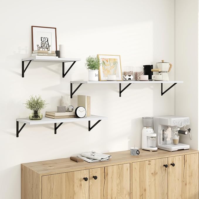 Dreamland Floating Shelves for Wall, 12 Inch Deep Floating Shelves Set of 2 - Image 7
