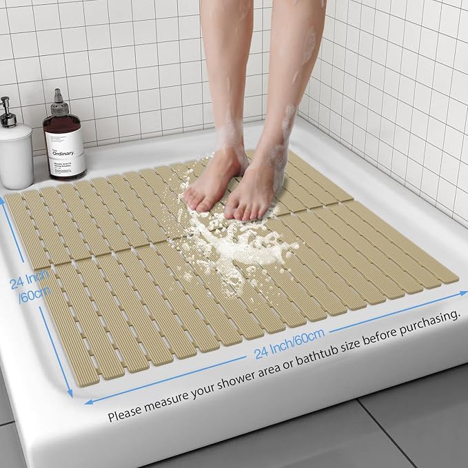 ​Shower Mat Non-Slip Bath Mat for Tub and Shower Stall, 200+ Suction Cups - Image 4