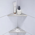 8" Corner Shower Shelf, Recessed Corner Shelf Organizer Rack, No Drilling by XiarnotogiHome