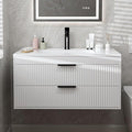 36 Inches Modern MDF Bathroom Vanity by suntage