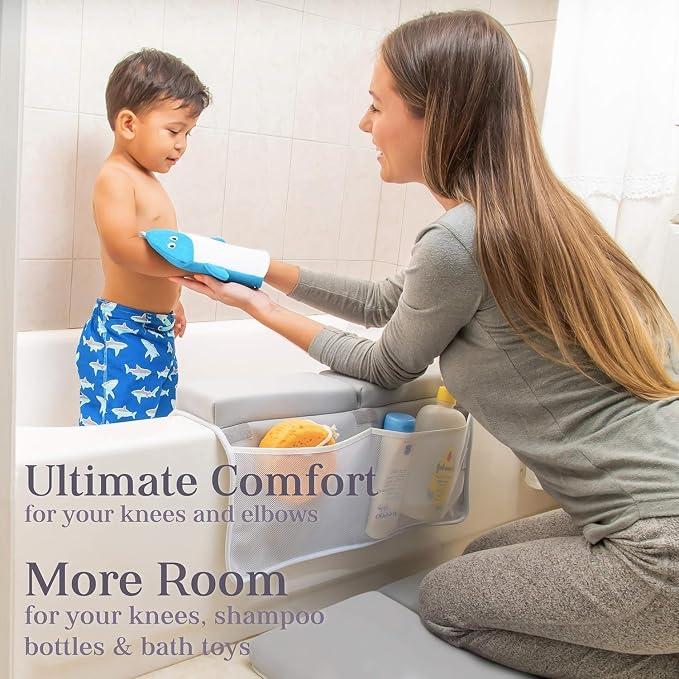 Bath Kneeler, Baby Bath Kneeler and Elbow Rest Pad Set, Kneeling Pad - Image 5
